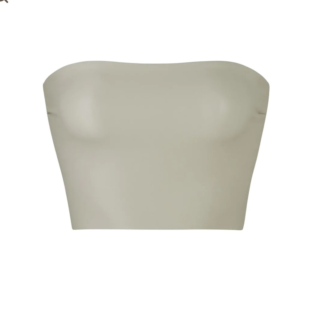 SKIMS Faux Leather Tube Top-SHELL (Small)